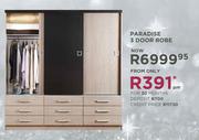 Paradise 3 Door Robe