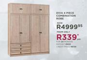 Diva 4 Piece Combination Robe