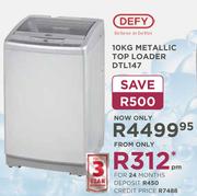 Defy 10Kg Metallic Top Loader DTL147