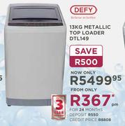 Defy 13Kg Metallic Top Loader DTL149