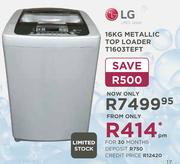 LG 16Kg Metallic Top Loader T1603TEFT