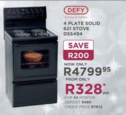 Defy 4 Plate Solid 621 Stove DSS494