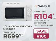 Sansui 20Ltr Microwave Oven SMO2000