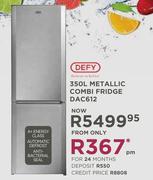 Defy 350Ltr Metallic Combi Fridge DAC612