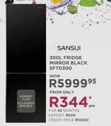 Sansui 300Ltr Fridge Mirror Black SFTD300