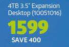 Seagate 4TB 3.5" Expansion Desktop.