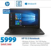HP 15 i3 Notebook