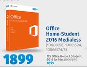 Microsoft Office Home Student 2016 Medialess