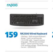 Rapoo NK2500 Wired Keyboard