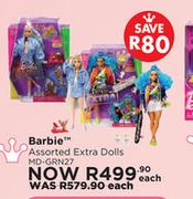 Barbie Assorted Extra Dolls MD-GRN27-Each