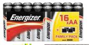 Energizer AA -16's Per Pack