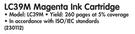  Brother LC39M Magenta Ink Cartridge-Each