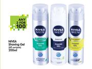 Nivea Shaving Gel (All Variants)-3 x 200ml