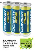 Donnay 3 x 3 Pack ACE Tennis Ball