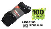Legend Mens 10-Pack Socks