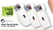 Endurance Mens 3-Pairs Tennis Socks