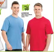 Legend 2-Pack Mens Short Sleeve Basic T-Shirt