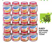 Purity 2nd Foods (All Variants)-16 x 125ml