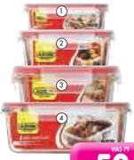 Addis Square Glass Containers-0.5L