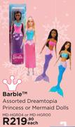 Barbie Assorted Dreamtopia Princess Or Mermaid Dolls MD-HGR04 Or MD-HGR00-Each