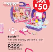 Barbie Hair & Beauty Station 6 Pack KE-BRB202320