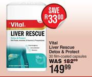 Vital Liver Rescue Detox & Protect 30 Film Coated Capsules