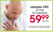 Lansoloc OTC 15mg Capsules-14's Per Pack