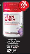 Biogen Lean Whey Low Carb, High Protein Shake Assorted-640g
