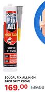 Soudal Fix All High Tack Grey-290ml