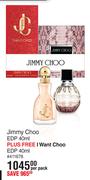 Jimmy Choo (EDP 40ml Plus Free I Want Choo EDP 40ml) Banded Pack-Per Pack