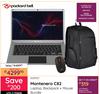 Packard Bell Montenero C82 Laptop, Backpack + Mouse Bundle 10311317