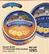 Royal Dansk Danish Butter Or Chocolate Chip Cookies Assorted-454g Each