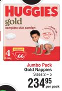 Huggies Jumbo Pack Gold Nappies Sizes 2-5-Per Pack