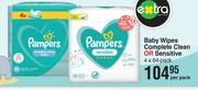 Pampers Baby Wipes Complete Clean Or Sensitive 4 x 64 Pack-Per Pack