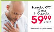Lansoloc OTC 15mg Capsules-14 Caps Per Pack