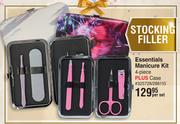 4 Piece Essentials Manicure Kit Plus Case-Per Set