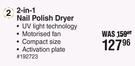 Dquip 2 In 1 Nail Polsh Dryer