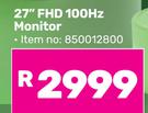 Acer 27" FHD 100Hz Monitor 850012800