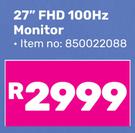 Samsung 27" FHD 100Hz Monitor 850022088