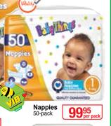 Baby Things Nappies-50 Per Pack