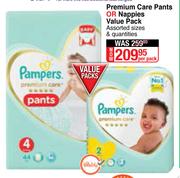 Pampers Premium Care Pants Or Nappies Value Pack-Per Pack