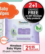 Himalaya Baby Wipes Assorted-20 Per Pack
