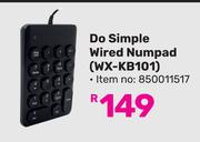 Winx Do Simple Wired Numpad WX-KB101