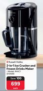 Russell Hobbs 2-In-1 Ice Crusher And Frozen-Drinks Maker 372489