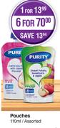 Purity Baby Food Pouches Assorted-For 6 x 110ml