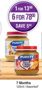 Purity 7 Months Baby Food Assorted-For 1 x 125ml