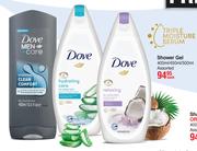 Dove Shower Gel Assorted-400ml/450ml/500ml Each