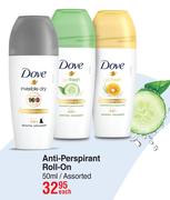 Dove Anti Perspirant Roll On Assorted-50ml Each