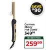 Carmen Ebony Hot Comb