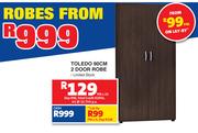 Toledo 90cm 2 Door Robe